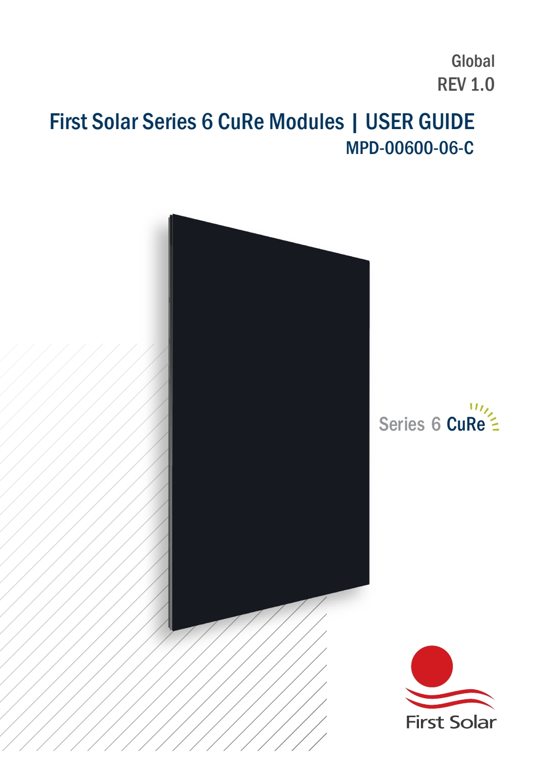 First Solar 6 系列 CuRe  用戶指南